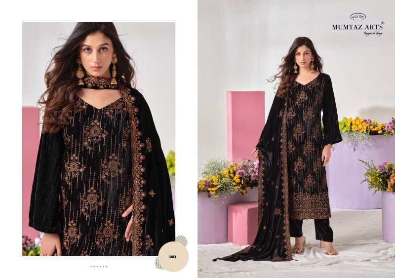 Royal Chapter By Mumtaz Arts Crush Velvet Dress Material